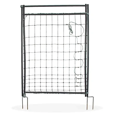 Afbeelding van horizont Hotgate poort voor weidehek, netten tot 120 cm hoogte, elektrisch, breedte 86 cm, tuinhek, pluimveehek,