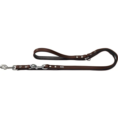 Afbeelding van Hunter Dresseerlijn Basic Hondenriem 200x1.8 cm Bruin Zwart