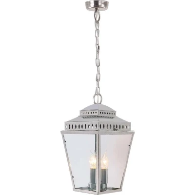Afbeelding van Landelijke Hanglamp Steady Lighting Landelijk E14 L: 22cm Voor Buiten Woonkamer Eetkamer Zilver