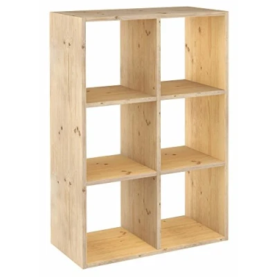 Image de Astigarraga Étagère cubes en bois brut Dinamic 6 cases