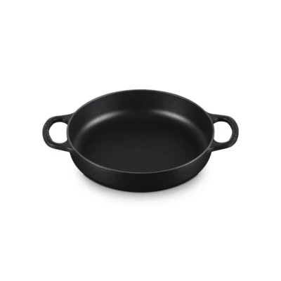 Afbeelding van Le Creuset Hapjespan Gietijzer Met 2 Handvaten Mat Zwart 28 cm