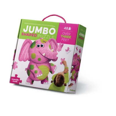 Afbeelding van Crocodile Creek Jumbo Puzzel Olifant 48 stukjes