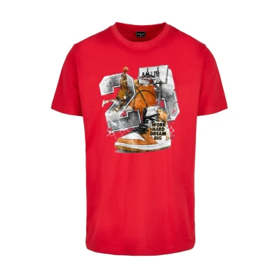 Afbeelding van Mister TEE Vintage Ballin Tshirt print, Heren, Maat: Large, Cityred