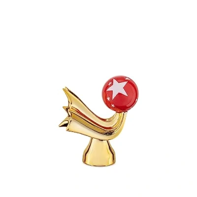 Afbeelding van Alessi Happy Eternity kerstbeeld Stella Cometa Goud / 8 x 5 9 cm Porselein