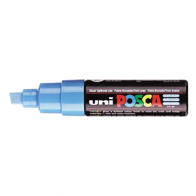 Image de POSCA PC8K PTE LARGE BISEAU BLEU CL