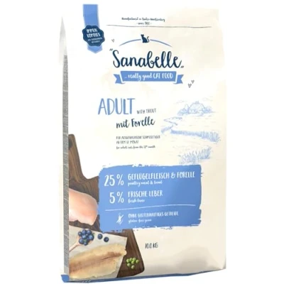 Afbeelding van 10kg Adult met Forel Sanabelle Kattenvoer