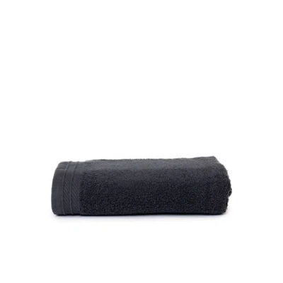 Afbeelding van The One Towelling Organic Handdoek 50 x 100 cm Hoge vochtopname Met ophanglus 550 gr/m² 100% Organisch katoen Antraciet