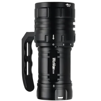 Afbeelding van Wurkkos DL06 Duiklamp, 15.000 lumen, oplaadbaar, 6 x XHP50.2 leds, krachtige onderwaterzaklamp met oplader, geïntegreerde USB C oplaadpoort, 3 5000 mAh voedingen