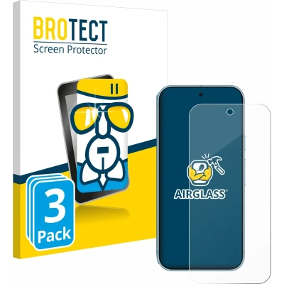 Afbeelding van BROTECT Screenprotector voor Google Pixel 9 Pro Folie Beschermfolie Beschermglas transparant (3 Stuks)