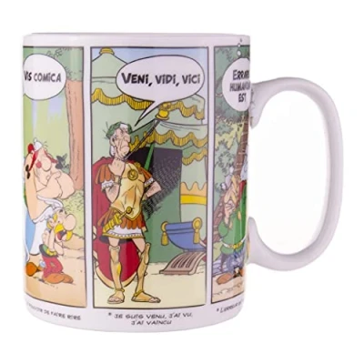 Afbeelding van Veni Vidi Vici Asterix en Obelix Mok Franse tekst 490 ML