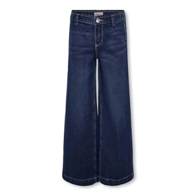 Image de KIDS ONLY Pantalon Kogcomet Wide DNM PIM Noos pour fille, Bleu foncé denim, 152