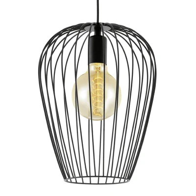 Afbeelding van Eglo Verlichting Hanglamp Newtown 1L 27,5 zwart