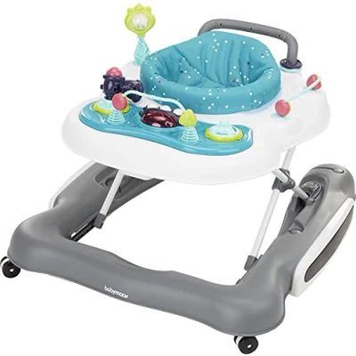 Afbeelding van Looprek met wieltjes Babymoov A040008 5 in 1 Blauw