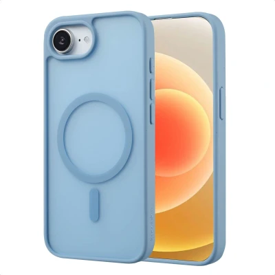 Afbeelding van imoshion Hoesje Geschikt voor iPhone 16e Color Guard Backcover MagSafe Lichtblauw