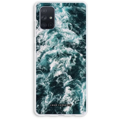 Afbeelding van Case Company® hoesje geschikt voor Samsung Galaxy A71 Zee golf Soft Cover Telefoonhoesje Bescherming aan alle Kanten en Schermrand