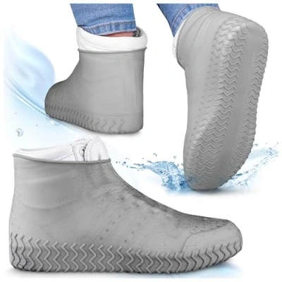 Afbeelding van SULPO waterdichte schoenhoes, regenbescherming, schoenbescherming, schoenovertrek, siliconen, schokbestendig, herbruikbaar, fiets, Roze