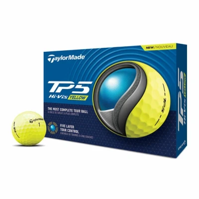 Afbeelding van Golfballen Taylormade TP5 TM23 Geel 12 stuks