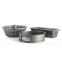 Afbeelding van Kitchenaid Bakset 3 delig: Broodvorm, Springvorm 24cm, Tulband Cakevorm