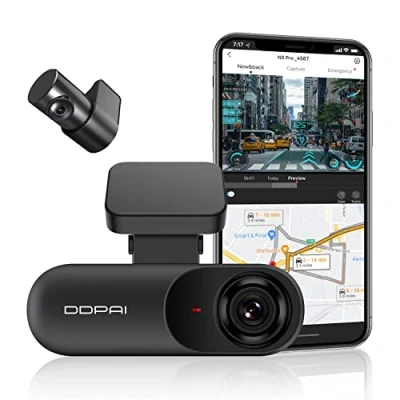 Afbeelding van DDPAI Mola N3 Dashcam 2K 1600P 2CH HD Wifi Video Recorder Zwart