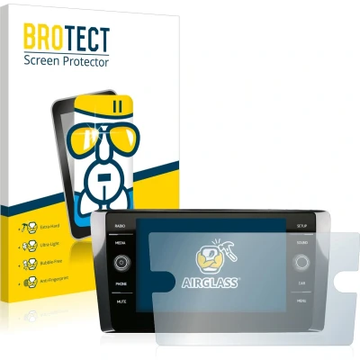 Afbeelding van BROTECT Screenprotector voor Volkswagen T Cross 2020 Discover Media 8&quot; Folie Beschermfolie Beschermglas transparant