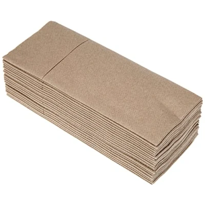 Afbeelding van CLASS 10 C4032TA 073 PEFC Airlaid servetten, bestekhouder, papier, crème, 40 x 32 0,8 cm, 20 stuks