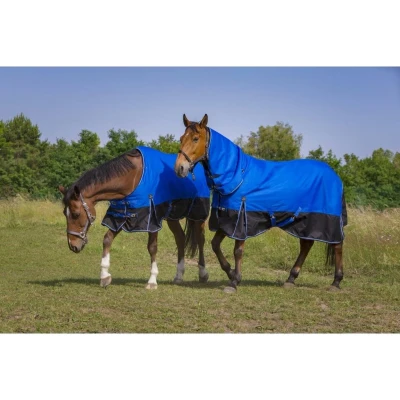 Afbeelding van EQUITHÈME Rug Tyrex Aisance 1200D 300g Blauw/Zwart 145/190