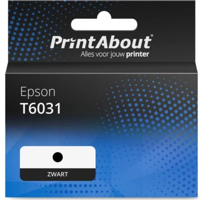 Afbeelding van Huismerk Epson T6031 Inktcartridge Zwart Hoge capaciteit