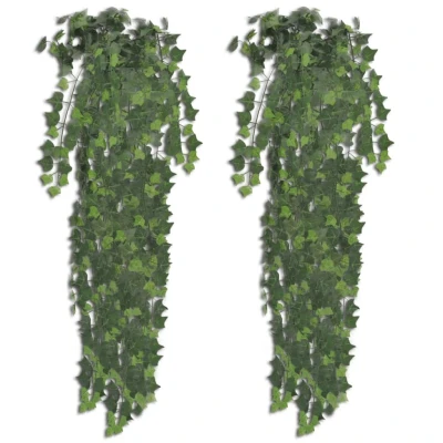 Afbeelding van Kunstplanten 2 st klimop 90 cm groen