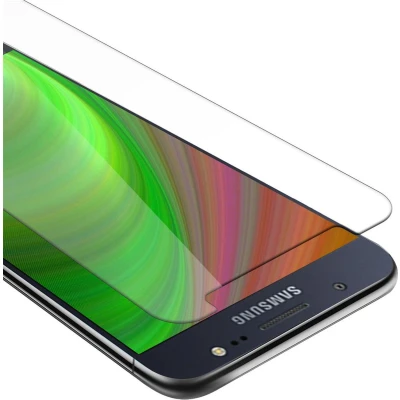 Afbeelding van Cadorabo Screenprotector geschikt voor Samsung Galaxy J5 2015 Pantser film Beschermende in KRISTALHELDER Geharde (Tempered) display beschermglas 9H hardheid met 3D Touch