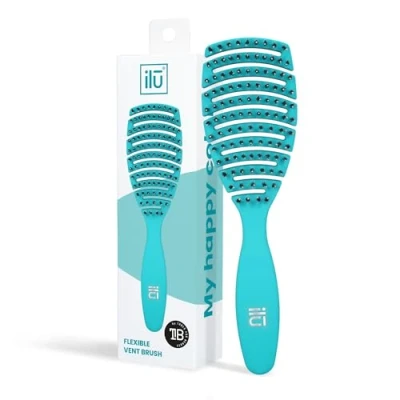 Afbeelding van Ontwar Haarborstel Ilū Flexible Vent Blauw (1 Stuks)