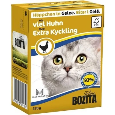 Afbeelding van 6x370g Stukjes in Gelei met Extra Kip Bozita Kattenvoer