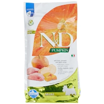 Afbeelding van FARMINA N&amp;D GF PUMPKIN DOG BOAR&amp;APPLE ADULT MINI 7kg
