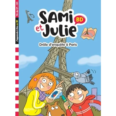 Afbeelding van Sami et Julie BD Fin de CP CE1 Drôle d&#039;enquête à Paris