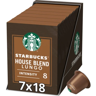 Afbeelding van Starbucks by Nespresso capsules Medium House Blend 126 koffiecups