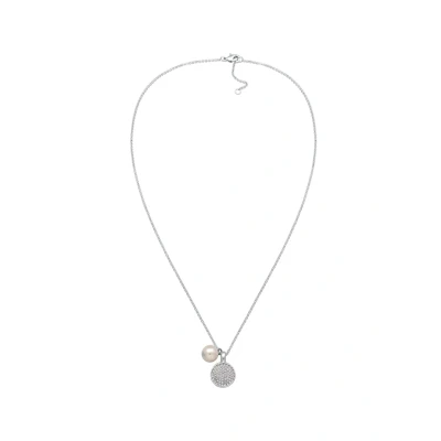 Afbeelding van Elli Kristall Elegant Ketting, Dames, Maat: 42, Silber