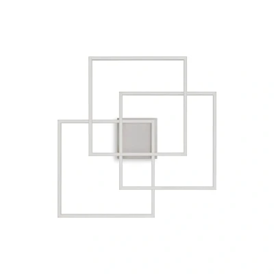 Afbeelding van Ideal Lux Frame LED plafondlamp wit 59x59,5cm
