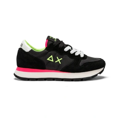 Afbeelding van Sun68 ALLY Solid Sneakers laag, Dames, Maat: 37, Nero Nylon
