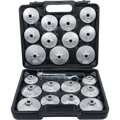 Afbeelding van BGS Oliefiltersleutelset gietaluminium 1/2&quot; 23 delig