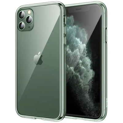 Afbeelding van JETech Hoesje voor iPhone 11 Pro 5,8 Inch, Schokabsorptie Transparant Bumper Case, Anti Krasvrije Achterkant (Middernachtgroen)