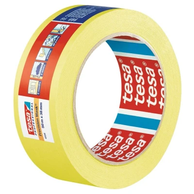 Afbeelding van Tesa 4334 Precision Mask Afplaktape Geel 25mm x 50m