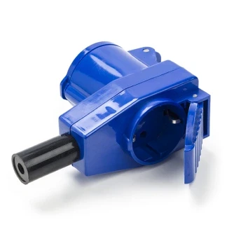 Afbeelding van CEE contrastekker Q link (16A, 230V, IP44, Schuko en CEE, Haaks)