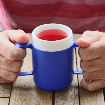 Afbeelding van Conische ergobeker rood Ornamin