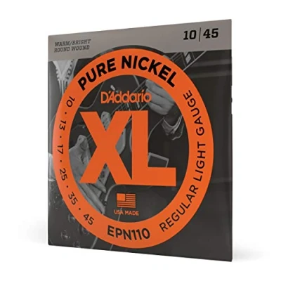 Afbeelding van D&#039;Addario EPN110 10 45 Pure nikkel Regular Light Elektrische gitaarsnaren