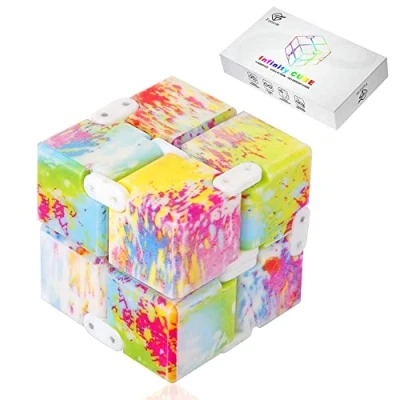 Afbeelding van Funxim Infinity Cube Fidget Toy geschikt voor volwassenen en kinderen, Finger Stress Angst verlichting, doden tijd Toys Infinite kantoorpersoneel