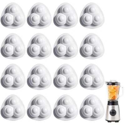 Afbeelding van Guyode Lot de 16 roulettes pour meubles, petites roulettes, autocollantes, rotatives à 360, penderie, table manger, canapé, blanches