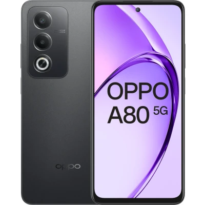 Afbeelding van OPPO A80 256GB Zwart met Yoin abonnement 200 minuten + 40000 MB 4G+