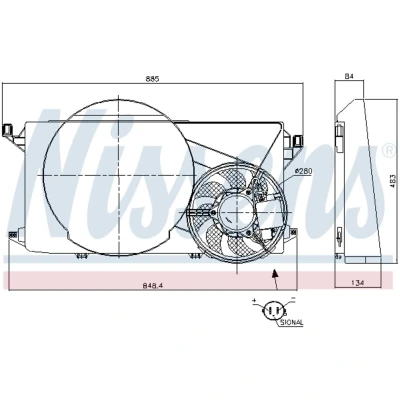 Afbeelding van Koelventilatorwiel NISSENS 85825