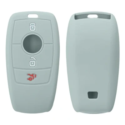 Afbeelding van kwmobile autosleutel hoesje geschikt voor Mercedes Benz Smart Key (alleen Keyless) hoes TPU behuizing Beschermende auto sleutel case Sleuteletui in cool mint