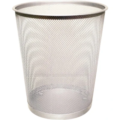 Afbeelding van Q connect Papiermand 19 Liter Metaal Zilver