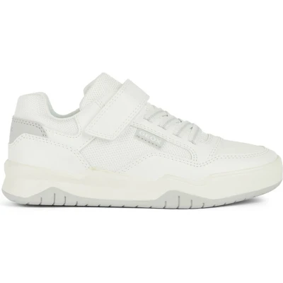 Afbeelding van Geox Sneakers laag White lt grey c voor kinderen, Maat: 38, Imitatieleer/ textiel